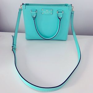 Teal Kate Spade crossbody satchel bag ♠️